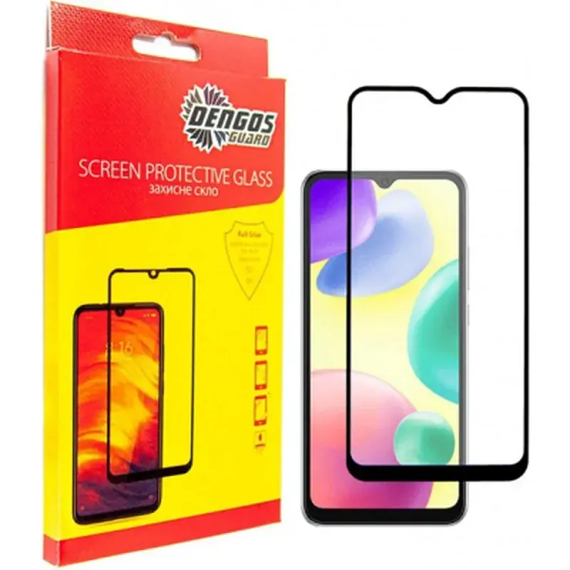 Скло захисне Dengos Full Glue Xiaomi Redmi 10C (TGFG-221)