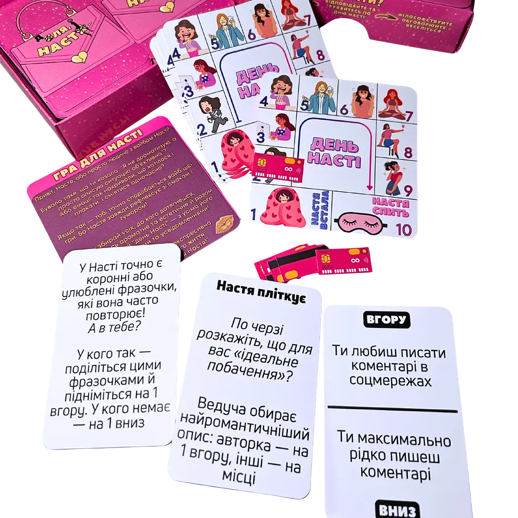 Настільна гра "ДЛЯ НАСТІ" Старій весело - фото 5