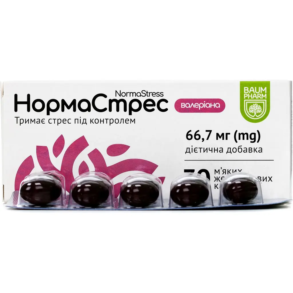 Добавка Baum Pharm Нормастрес валеріана 30 капсул - фото 2