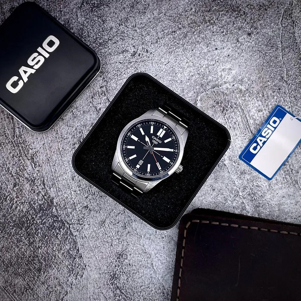 Чоловічий годинник Casio MTP-VD02D-1E Сріблястий ( AT1141-0326 ) - фото 3