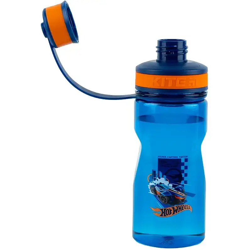 Пляшечка для води Kite Hot Wheels HW24-397, 500 мл синя (HW24-397) - фото 3
