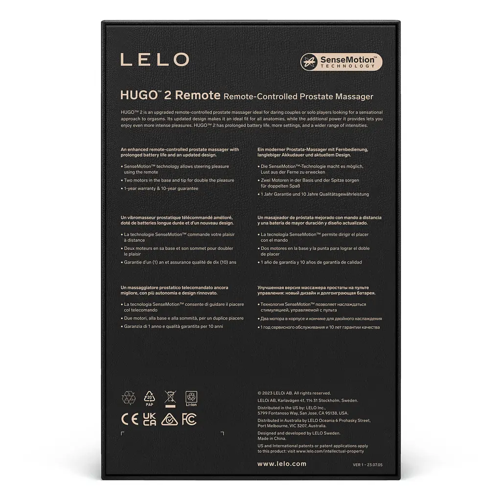 Стимулятор простати LELO Hugo 2 Remote, 10.7 см зелений - фото 6
