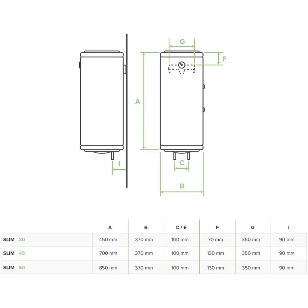Бойлер Bandini Water Heaters SE 60 SLIM [SE0060C5VR337] [140051] - фото 6