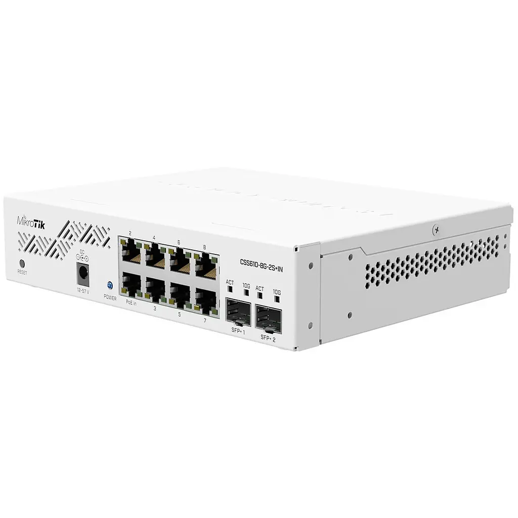 Комутатор Mikrotik CSS610-8G-2S+IN (8x1G, 2xSFP+, SwOS) - фото 2