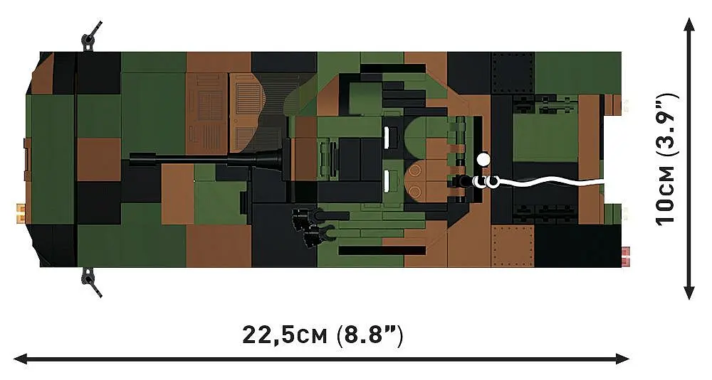 Конструктор COBI український танк ЗСУ KTO Rosomak (PL/UA) 2629 - фото 8