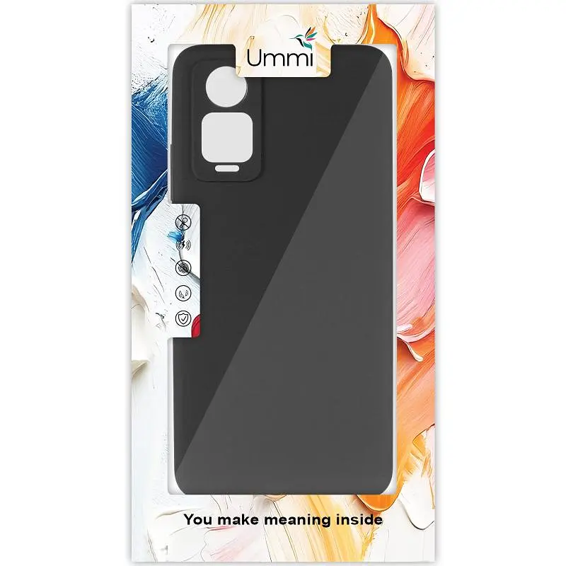 Чохол Silicone Cover Ummi Lakshmi Full Camera (AA) для Xiaomi Redmi Note 12 Pro 4G Чорний / Black - фото 6
