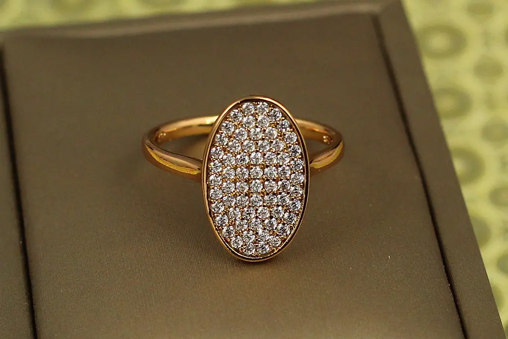 Кільце Xuping Jewelry прекрасний овал р 16 золотисте - фото 3