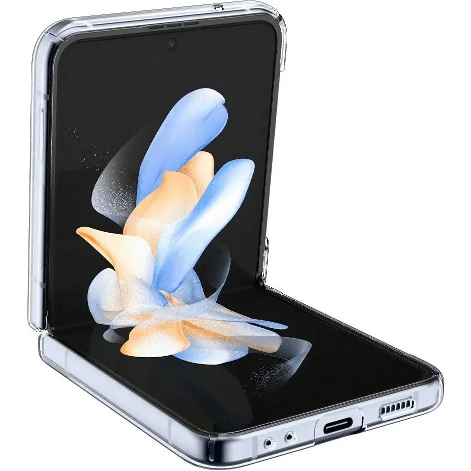 Оригинальный противоударный чехол Spigen Ice Shield для Samsung Galaxy Z Flip4 Crystal Clear (ACS05131) - фото 6