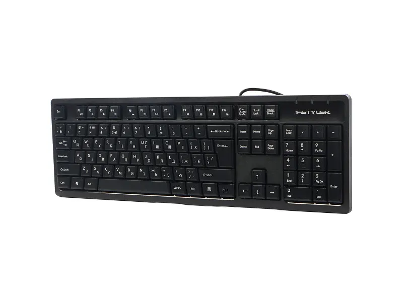 Клавіатура A4Tech FKS12 USB UA Black (4711421003155) - фото 2