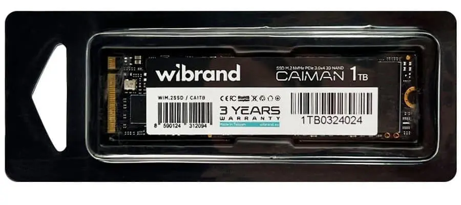 Накопитель SSD Wibrand m.2 NVMe 1TB Caiman (WIM.2SSD/CA1TB) - фото 3