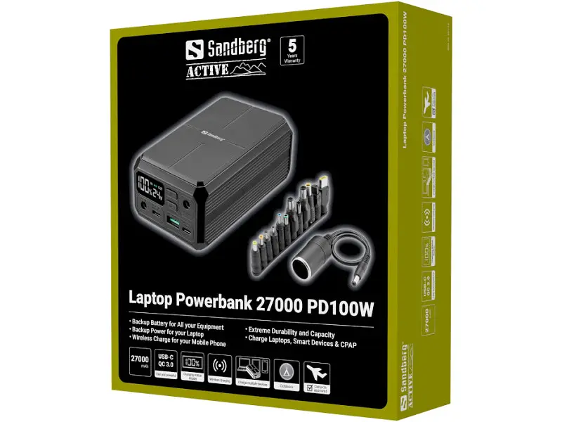 Зовнішній акумулятор (Power Bank) Sandberg 27000mAh (421-13) - фото 7
