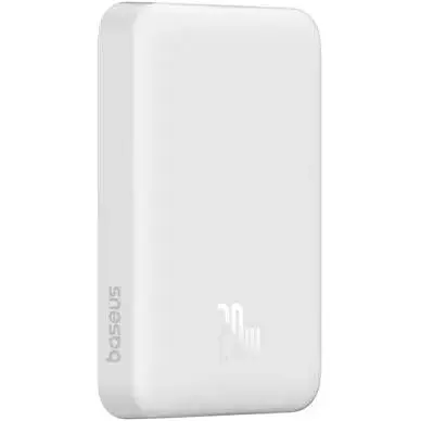 Зовнішній акумулятор Baseus Magnetic Mini 20W 10000 mAh (PPCX070002) білий - фото 7