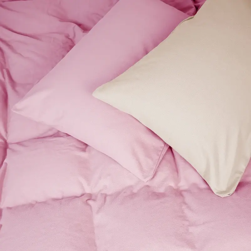 Комплект постельного белья MirSon Milk-Pink 160x220 см молочно-розовый (2200009659959) - фото 1