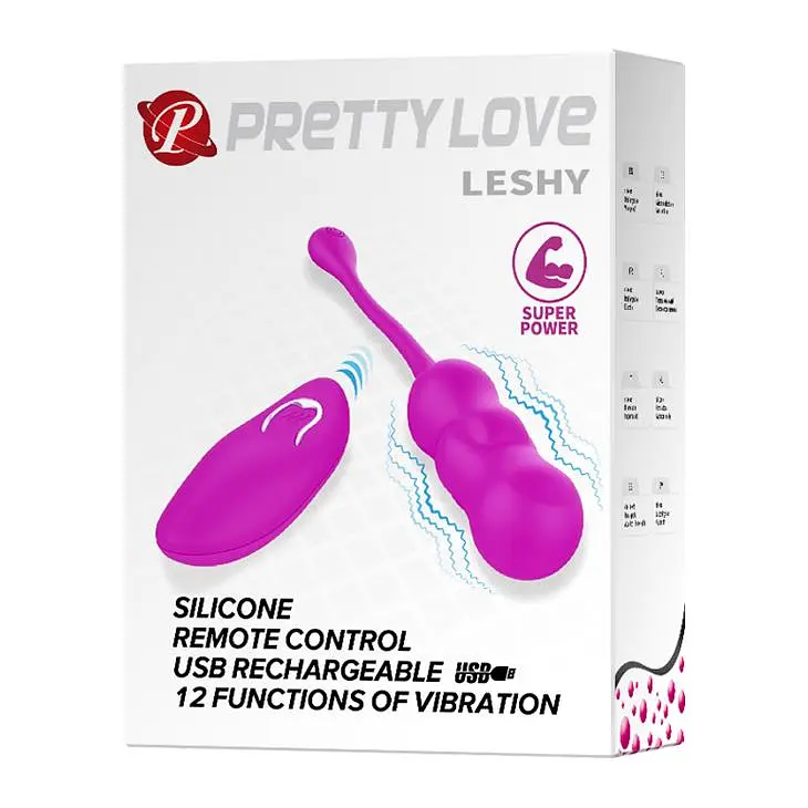 Виброяйцо Pretty Love Leshy 18.6 см фиолетовый - фото 9