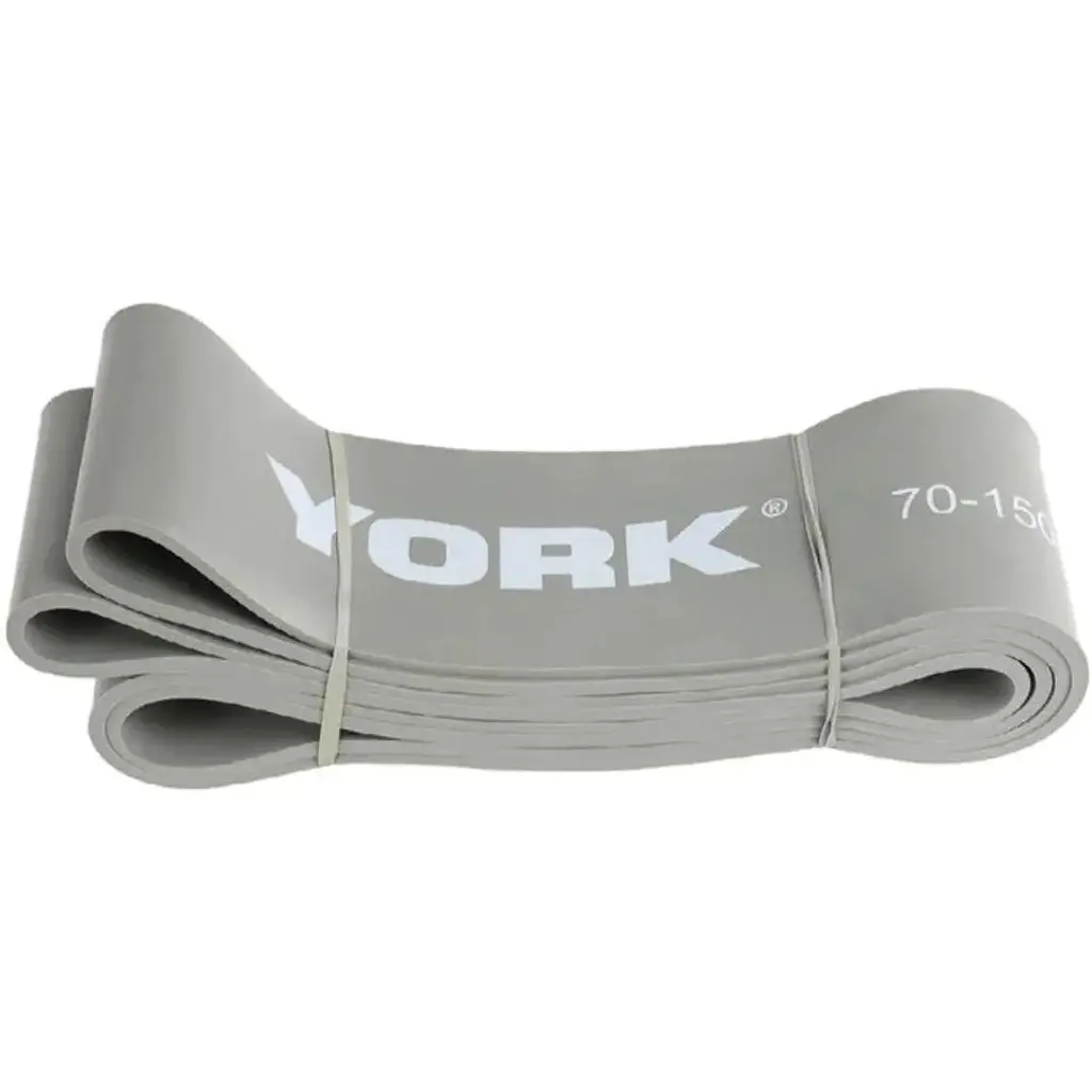 Резинка для фітнесу York Fitness 35-75кг - 2080x85x4,5 мм, сірий - фото 3