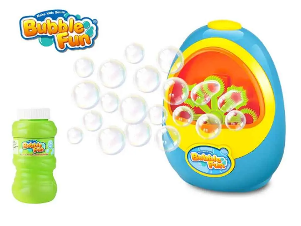 Набір для бульбашок BUBBLE FUN на батарейках "Міні-генератор" синій/оранжевий (17,3x9x19,7см)