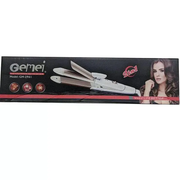 Плойка-праска для волосся GEMEI GM-2961 2 в 1 - фото 6