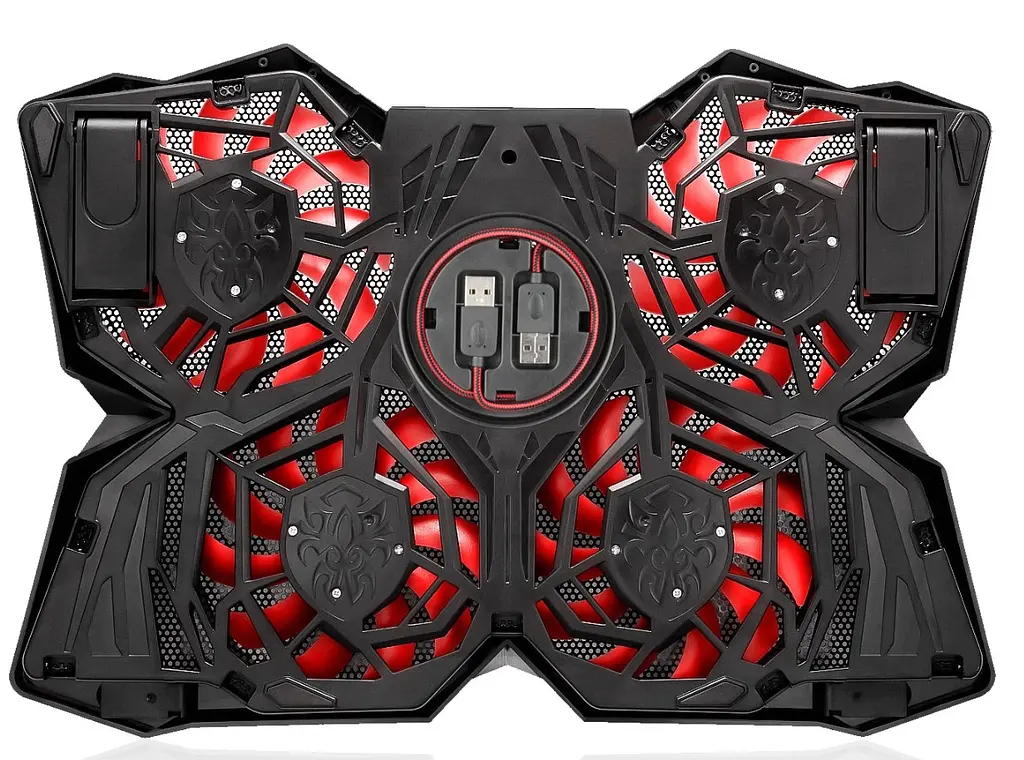 Охлаждающая подставка для ноутбука Promate AirBase3 4xFan LED 17.3 дюймов  - фото 2