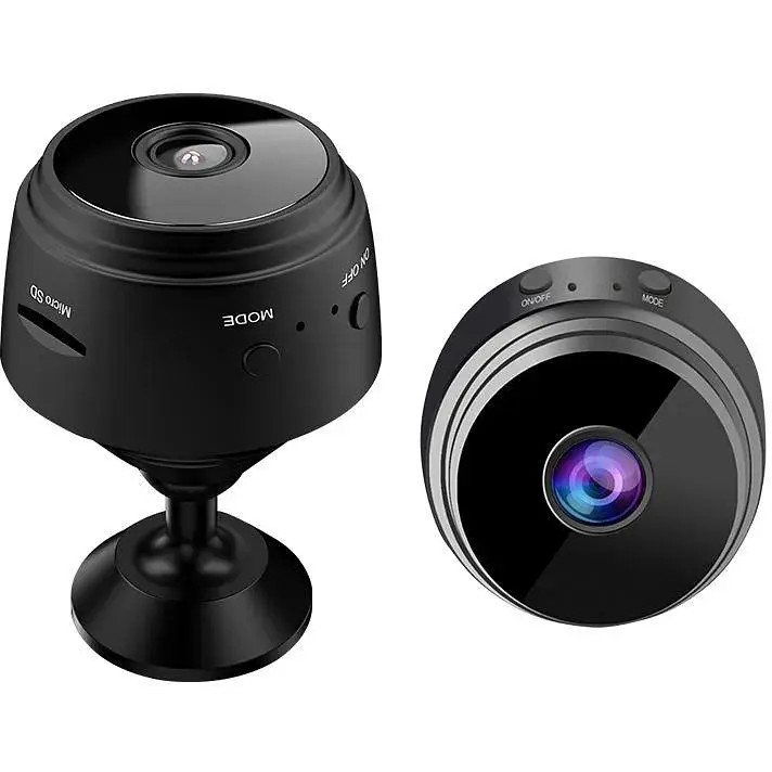 Камера відеоспостереження Pix-Link бездротова A9 720P/1MP шпигунська IP міні Wi-Fi камера Black (18655) - фото 4