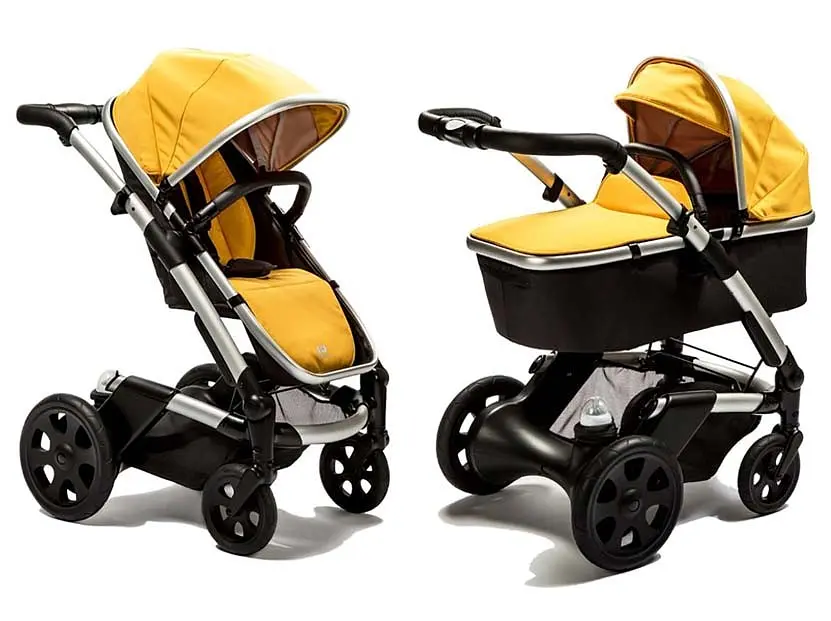 Универсальная коляска 2 в 1 Heetee Mayfair, Black/Mustard чорний з жовтим (MF1.N.2P.BMT) - фото 2