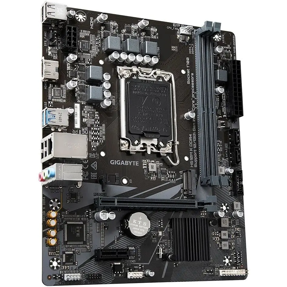 Материнська плата Gigabyte H610M K DDR4 s1700 H610 2xDDR4 M.2 HDMI mATX - фото 2