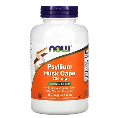 Подорожник (Псиліум) Psyllium Husk Caps 700 mg 180 капсул NOW vit0005114