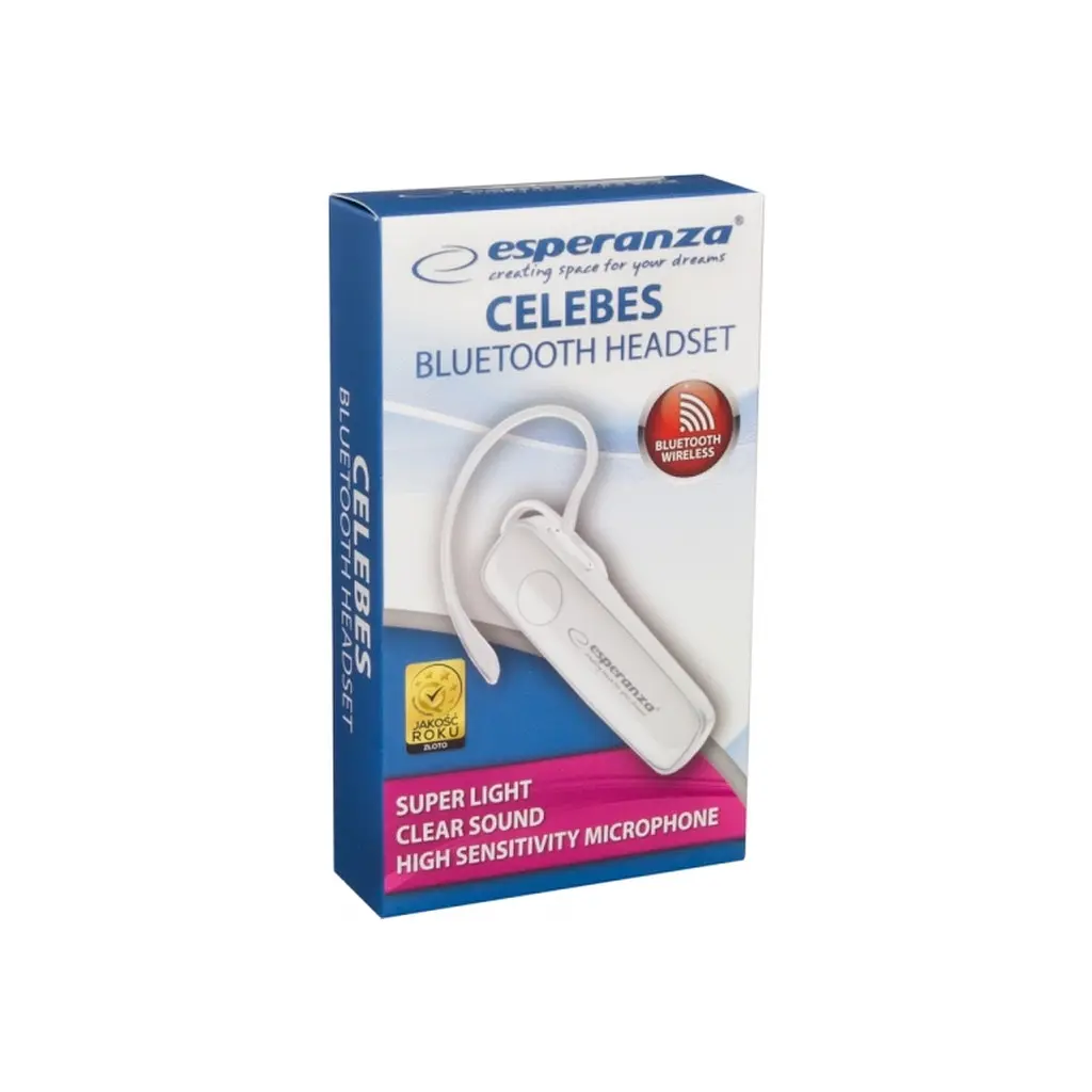 Bluetooth-гарнітура Esperanza Celebes White (EH184W) - фото 3