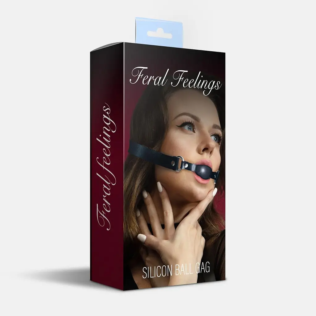 Силиконовый кляп с шариком Feral Feelings - Ball Gag (Black/Black): Для ролевых игр и БДСМ - фото 2