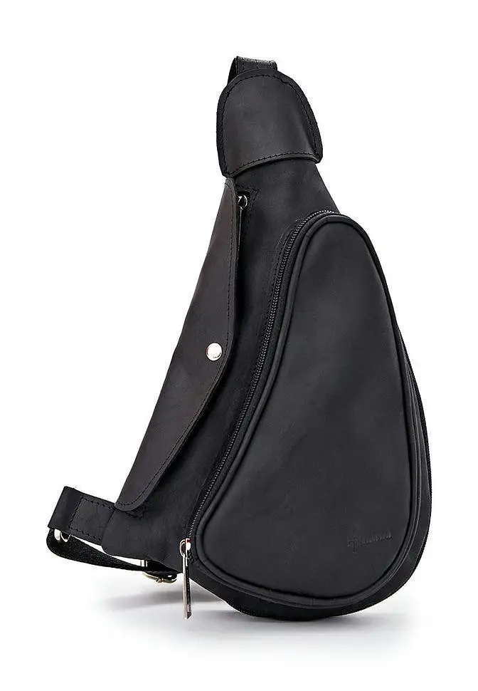 Шкіряна сумка слінг TARWA 23х38х9 см sum0025578 - фото 6