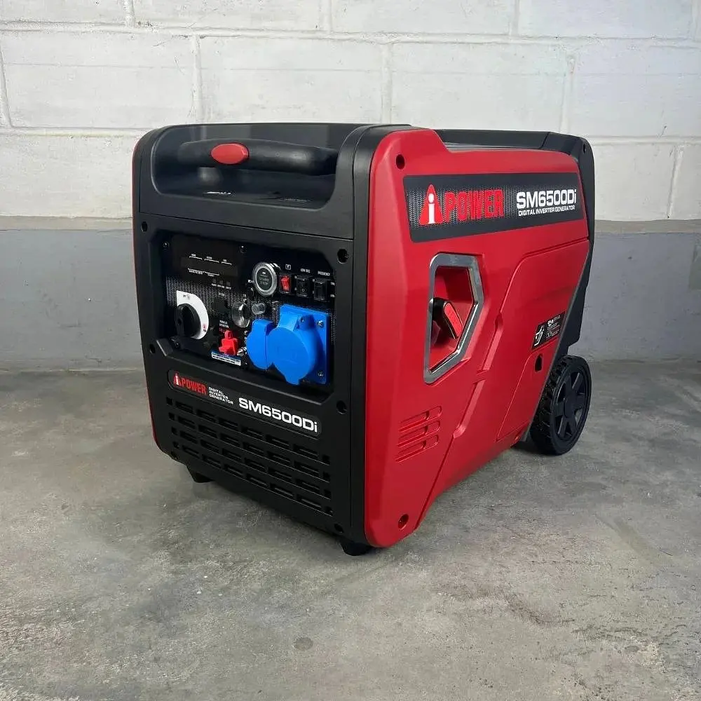Генератор інверторний iPOWER SM6500Di (5.5-6.5 кВт) бензиновий з Електростартером, Пультом ДК, Колесами АйПауер - фото 3