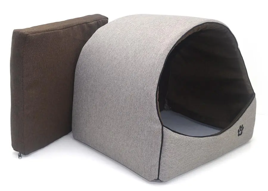 Будка для котів та собак Zoo-hunt Loft №2 42.5х37.5х37.5 см бежева - фото 2