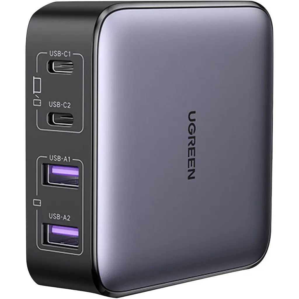 Мережевий зарядний пристрій Ugreen Nexode CD327 65W Gray (90747) [121132] - фото 4