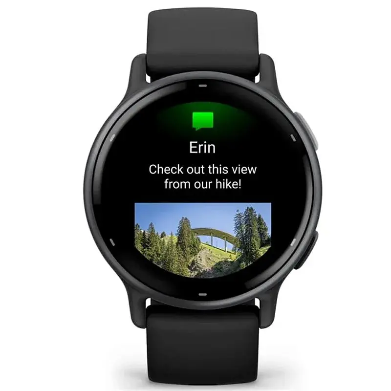 Смарт-годинник Garmin Vivoactive 5 Slate Aluminum Bezel with Black Case and Silicone Band (010-02862-5A) - фото 4