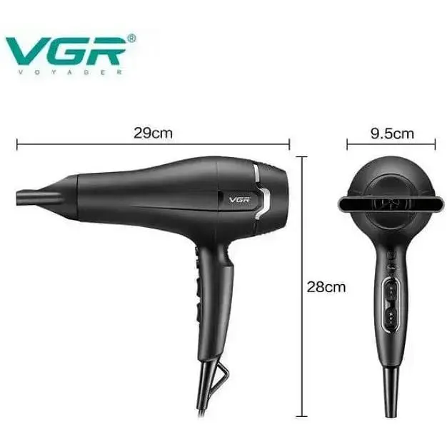 ПрофесійнийФен для волосся VGR V-450 2400 Вт з режимом Turbo - фото 9