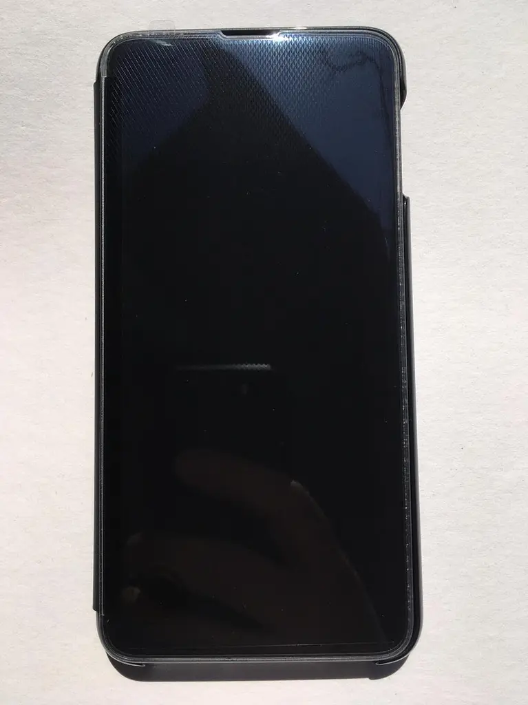 Оригінальний чохол-книжка Official S-View Clear View Cover EF-ZG970CBEGRU для Samsung Galaxy S10e (5.8") Чорний - фото 8