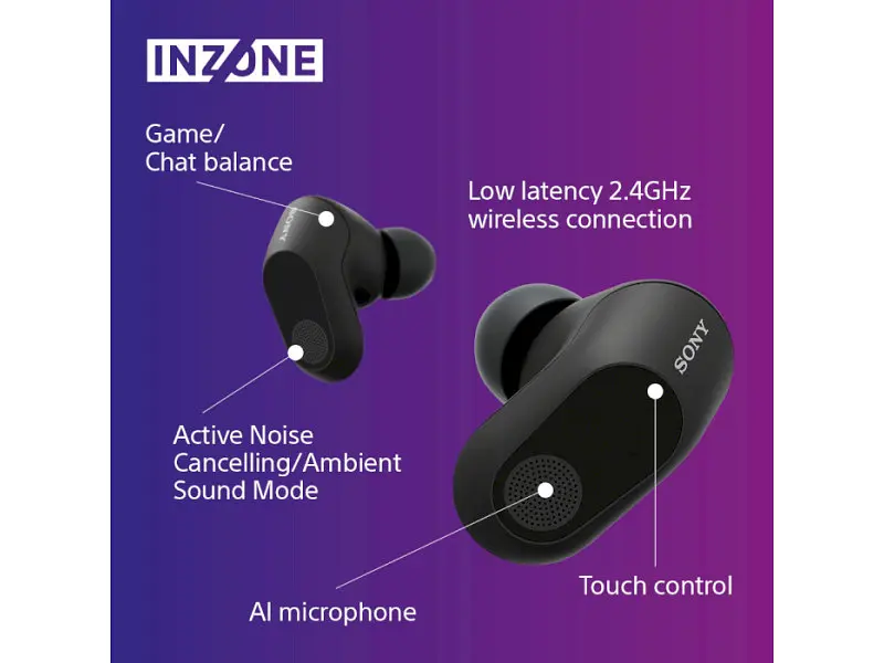 Навушники TWS Sony INZONE Buds Black (WFG700NB.CE7) - фото 7