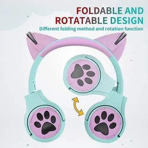 Дитячі навушники Riwbox CF9 Robot Cat Ear - фото 2
