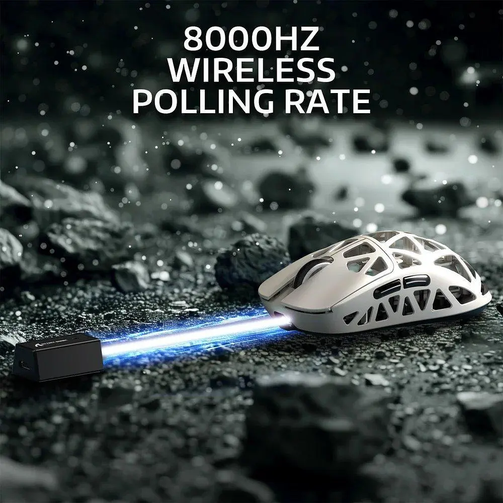 Мышь Attack Shark R2 Magnesium Alloy 8K (AS-6972792470375-W) White (G-000003833) - фото 4