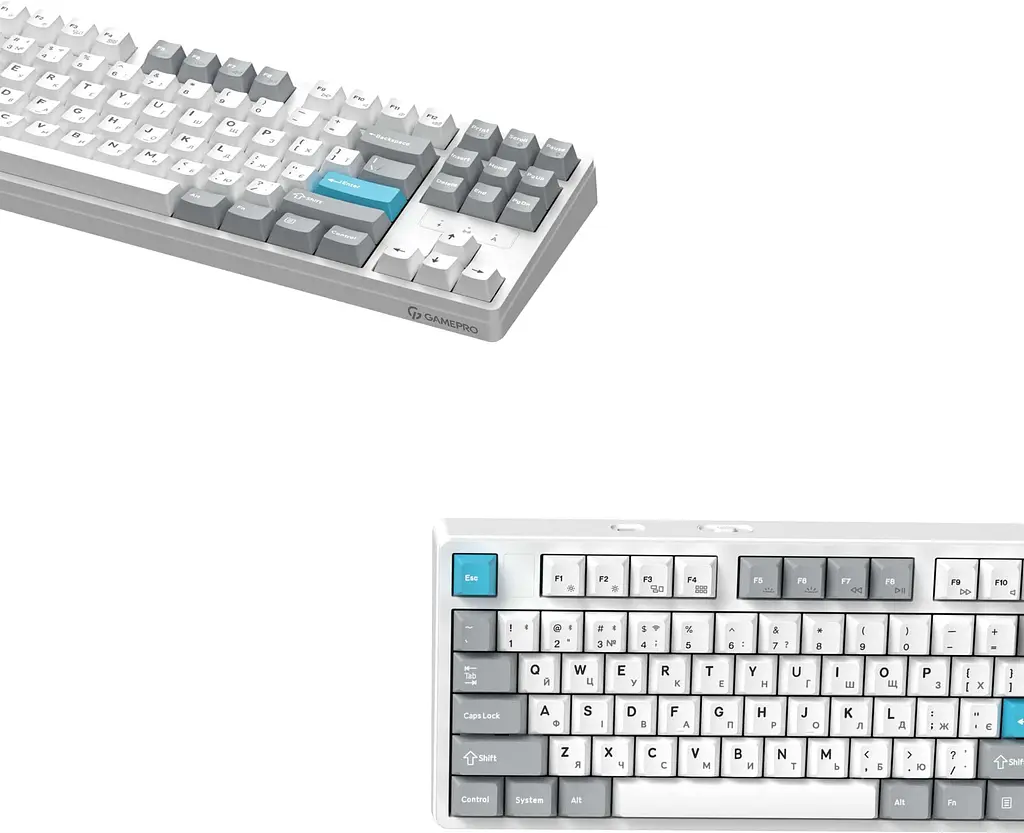 Клавіатура бездротова GamePro Asgard Ragnar Keychron Super Red Switch White (MK285WH) - фото 4