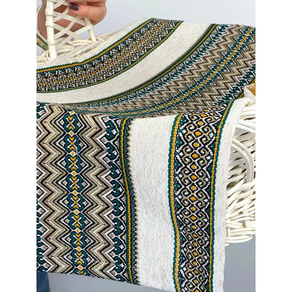 Комплект Пасхальная корзина Галичина белая с с льняным полотенцем 70х30 см Рандеву и свечой - фото 8