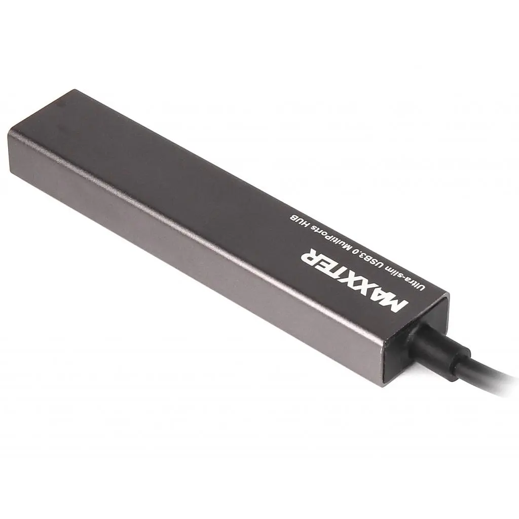 Концентратор Maxxter USB 3.0 Type-C 4 ports grey (HU3С-4P-02) - фото 2