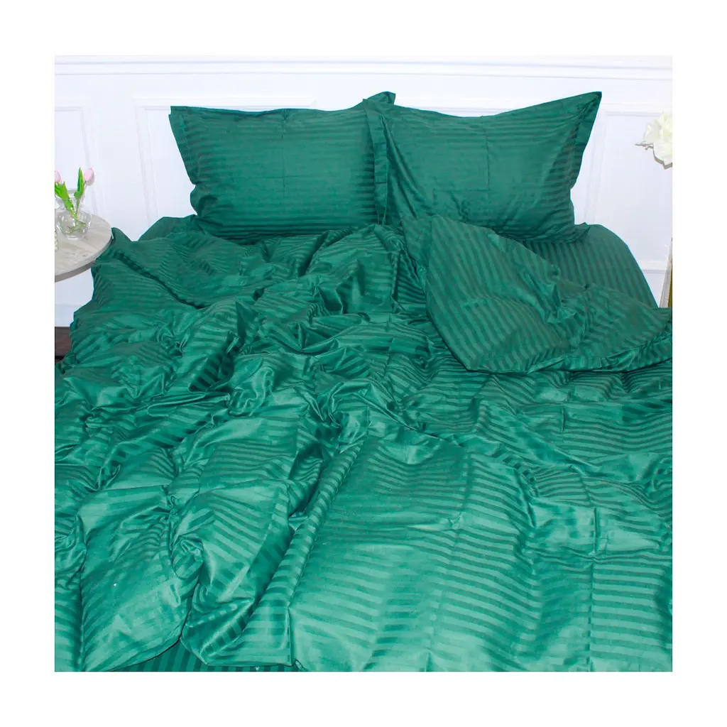 Постільна білизна MirSon Satin 30-0017Green 160х220 Сімейний (2200005254127) - фото 4