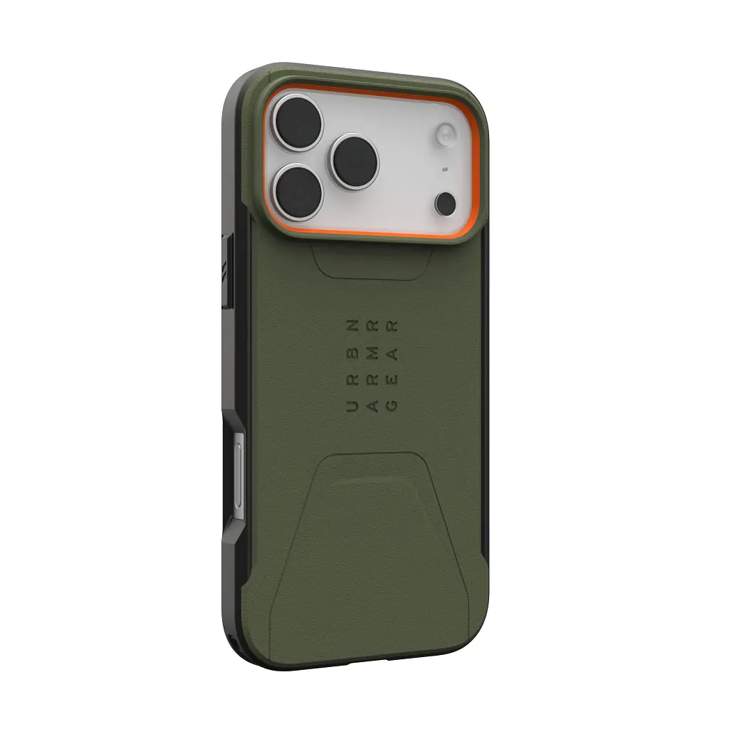 Чохол до мобільного телефона UAG iPhone 17 Pro Max Civilian MagSafe Olive/Orange (114546117297) - фото 4