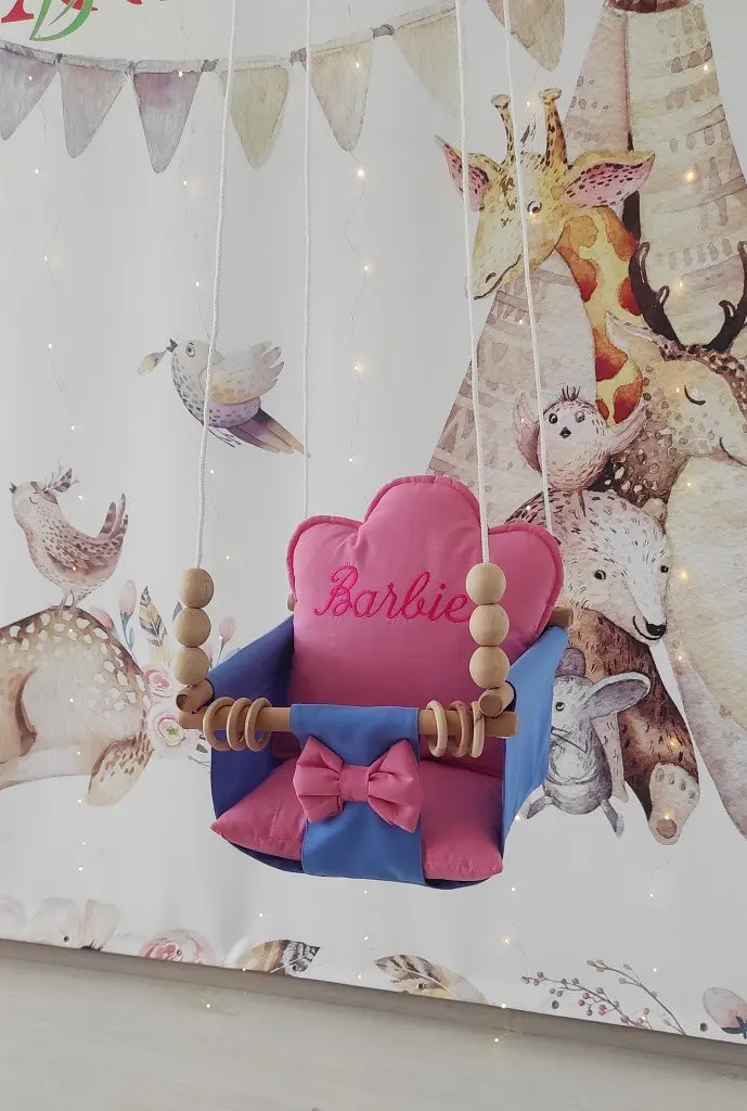 Підвісна гойдалка Лялька Барбі ( Barbie ), гойдалка для дітей - фото 4