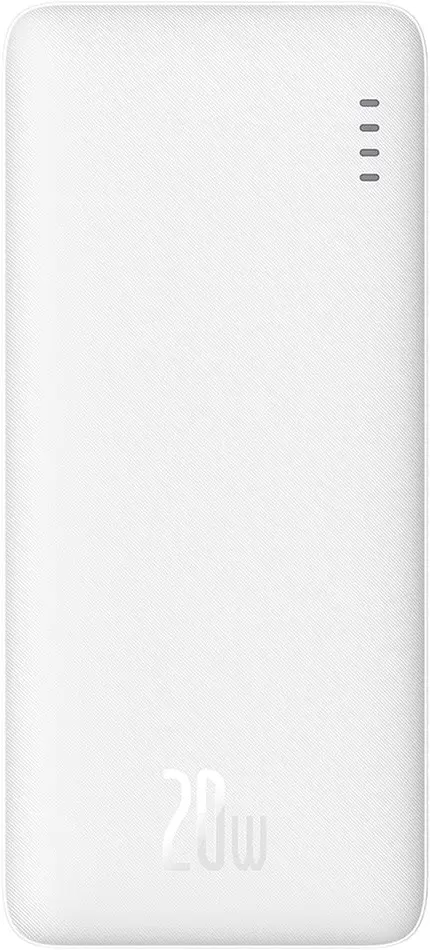 Портативний акумулятор Baseus Airpow Fast Charge 20W 10000mAh white (PPQD090002)