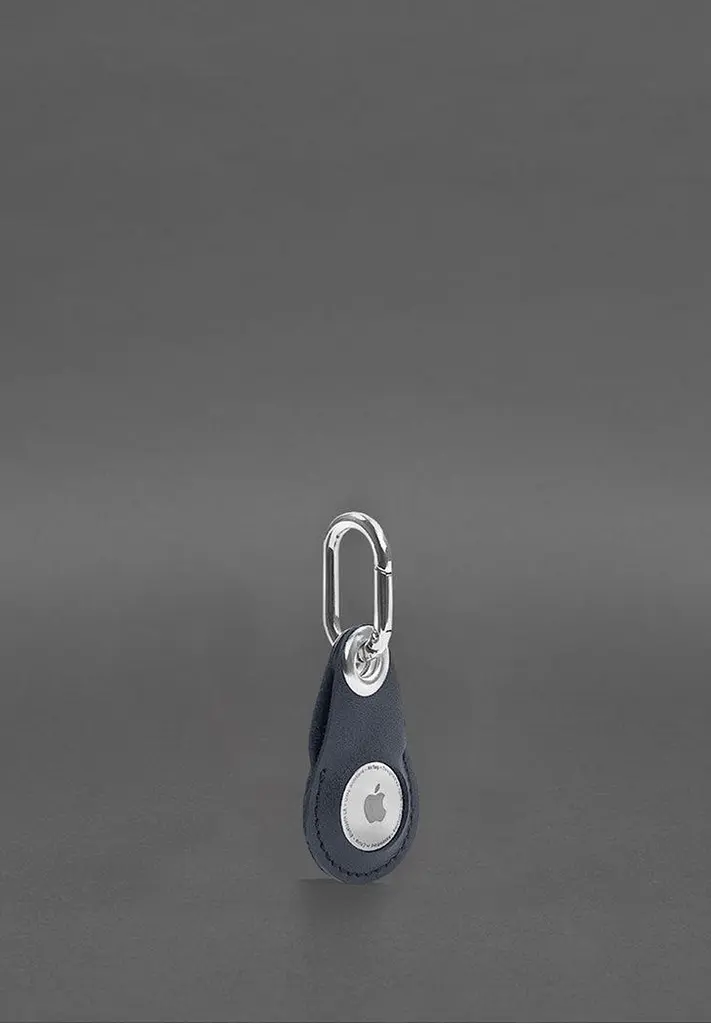 Кожаный чехол для Apple AirTag Синий - фото 3