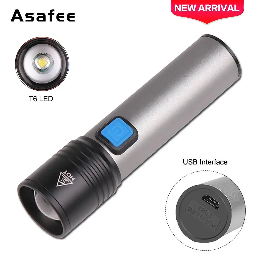 Фонарик Flashlight BL K31, аккумуляторный ручной, светодиодный с фокусировкой и USB зарядкой - фото 7