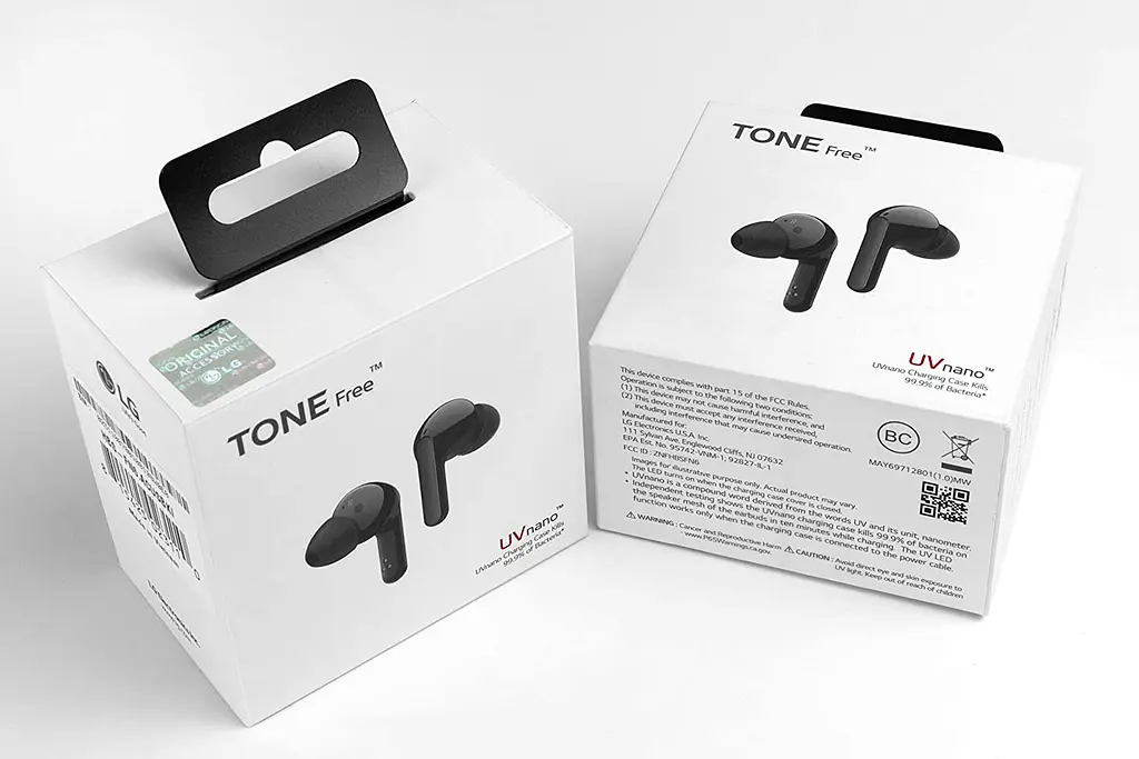Наушники LG TONE Free FN6 True Wireless IPX4 UVnano Black (HBS-FN6.ABRUBK) - фото 6