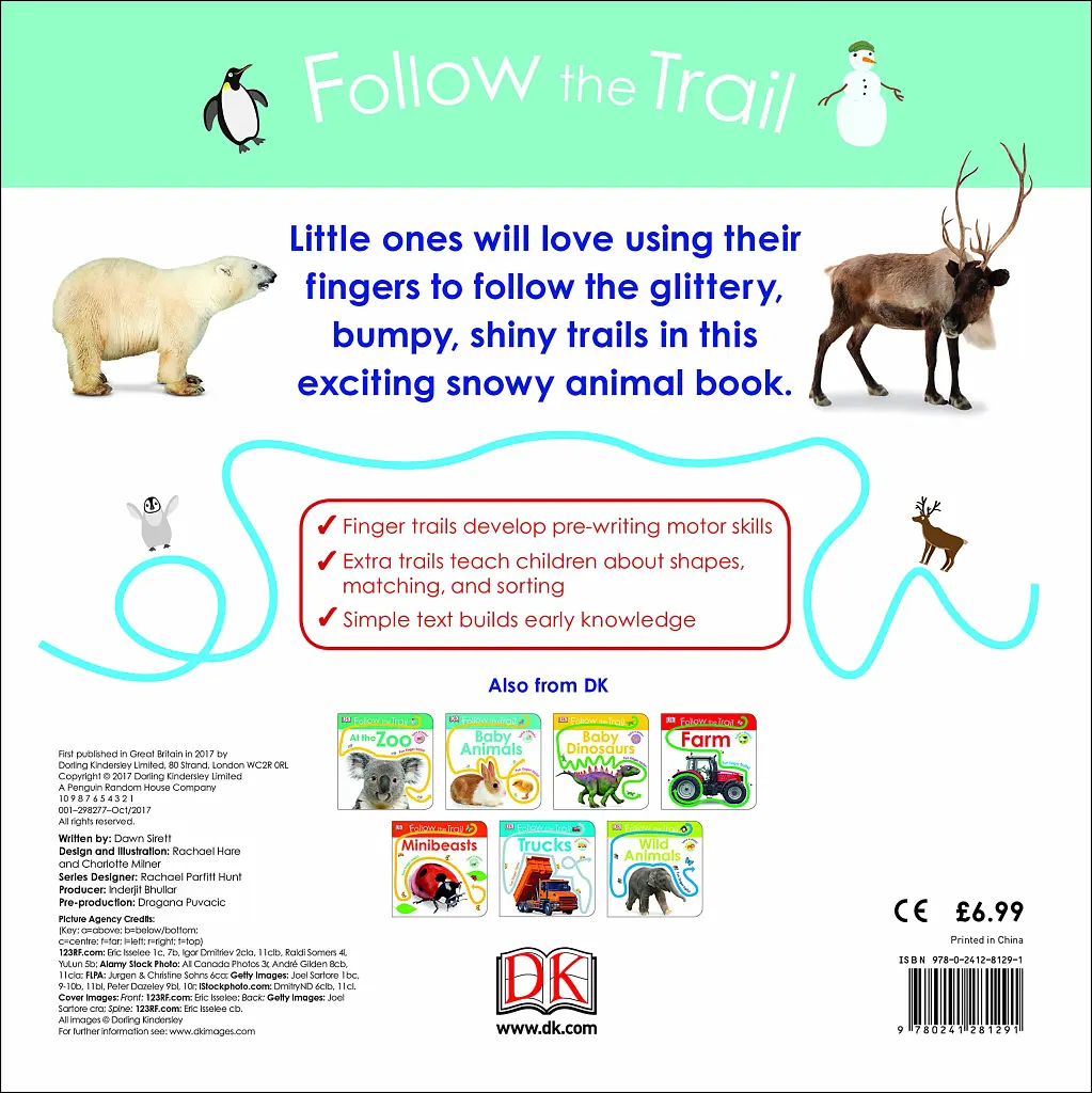 Follow the Trail. Winter Wonderland. Take a Peek! Fun Finger Trails! - - фото 2