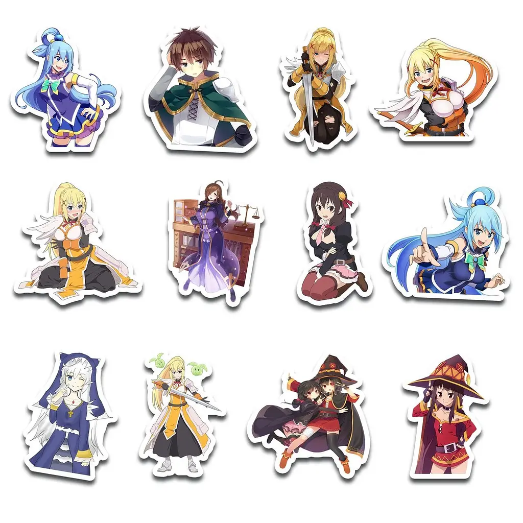 Стікерпак GeekLand KonoSuba 45 штук (SP KS 01) - фото 3